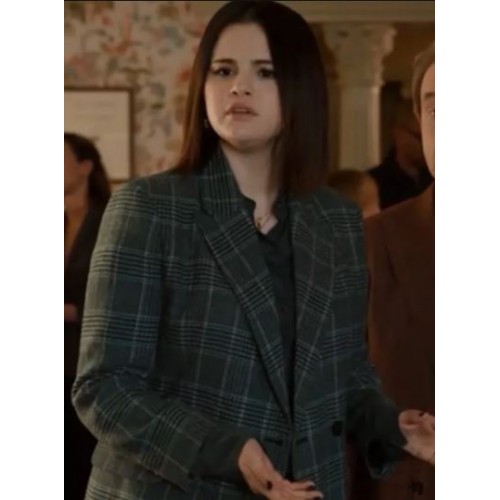 Only Murders in the Building S02 Selena Gomez Plaid Coat